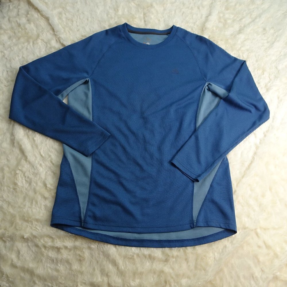 Nike Fit Dry Ace Blue Athletic L/S Shirt Size Lg